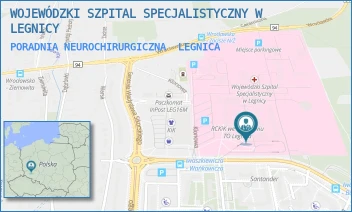 PORADNIA NEUROCHIRURGICZNA - WOJEWÓDZKI SZPITAL SPECJALISTYCZNY W LEGNICY - UL. JAROSŁAWA IWASZKIEWICZA 5,  LEGNICA