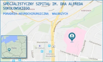 PORADNIA NEUROCHIRURGICZNA - SPECJALISTYCZNY SZPITAL IM. DRA ALFREDA SOKOŁOWSKIEGO - UL. SOKOŁOWSKIEGO 4,  WAŁBRZYCH