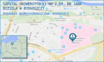 PORADNIA NEUROCHIRURGICZNA - SZPITAL UNIWERSYTECKI NR 2 IM. DR JANA BIZIELA W BYDGOSZCZY - UJEJSKIEGO 75,  BYDGOSZCZ