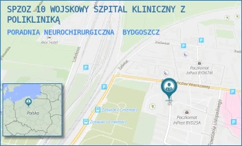 PORADNIA NEUROCHIRURGICZNA - SPZOZ 10 WOJSKOWY SZPITAL KLINICZNY Z POLIKLINIKĄ - POWSTAŃCÓW WARSZAWY 5,  BYDGOSZCZ