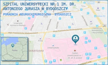 PORADNIA NEUROCHIRURGICZNA - SZPITAL UNIWERSYTECKI NR 1 IM. DR. ANTONIEGO JURASZA W BYDGOSZCZY - MARII SKŁODOWSKIEJ-CURIE 9,  BYDGOSZCZ