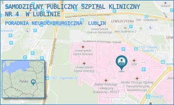 PORADNIA NEUROCHIRURGICZNA - UNIWERSYTECKI SZPITAL KLINICZNY NR 4 W LUBLINIE - DR. K. JACZEWSKIEGO 8,  LUBLIN