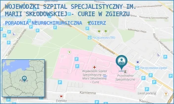 PORADNIA NEUROCHIRURGICZNA - WOJEWÓDZKI SZPITAL SPECJALISTYCZNY IM. MARII SKŁODOWSKIEJ - CURIE W ZGIERZU - UL. PARZĘCZEWSKA 35,  ZGIERZ