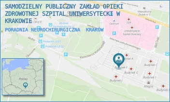 PORADNIA NEUROCHIRURGICZNA - SAMODZIELNY PUBLICZNY ZAKŁAD OPIEKI ZDROWOTNEJ SZPITAL UNIWERSYTECKI W KRAKOWIE - UL. MACIEJA JAKUBOWSKIEGO 2,  KRAKÓW