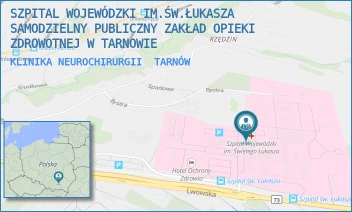 KLINIKA NEUROCHIRURGII - SZPITAL WOJEWÓDZKI IM.ŚW.ŁUKASZA SAMODZIELNY PUBLICZNY ZAKŁAD OPIEKI ZDROWOTNEJ W TARNOWIE - UL. LWOWSKA 178A,  TARNÓW