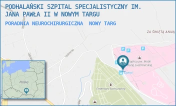 PORADNIA NEUROCHIRURGICZNA - PODHALAŃSKI SZPITAL SPECJALISTYCZNY IM. JANA PAWŁA II W NOWYM TARGU - UL. SZPITALNA 14,  NOWY TARG