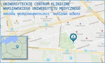 ODDZIAŁ NEUROTRAUMATOLOGII - UNIWERSYTECKIE CENTRUM KLINICZNE WARSZAWSKIEGO UNIWERSYTETU MEDYCZNEGO - WILLIAMA HEERLEINA LINDLEYA 4,  WARSZAWA OCHOTA