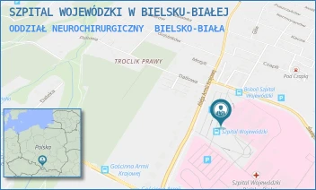 ODDZIAŁ NEUROCHIRURGICZNY - SZPITAL WOJEWÓDZKI W BIELSKU-BIAŁEJ - UL. AL.ARMII KRAJOWEJ 101,  BIELSKO-BIAŁA