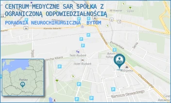 PORADNIA NEUROCHIRURGICZNA - CENTRUM MEDYCZNE SAR SPÓŁKA Z OGRANICZONĄ ODPOWIEDZIALNOŚCIĄ - UL. CHORZOWSKA 14,  BYTOM
