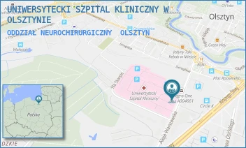 ODDZIAŁ NEUROCHIRURGICZNY - UNIWERSYTECKI SZPITAL KLINICZNY W OLSZTYNIE - ALEJA WARSZAWSKA 30,  OLSZTYN
