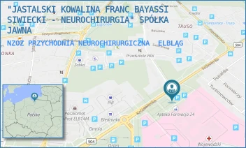 NZOZ PRZYCHODNIA NEUROCHIRURGICZNA - "JASTALSKI KOWALINA FRANC BAYASSI SIWIECKI - NEUROCHIRURGIA" SPÓŁKA JAWNA - KRÓLEWIECKA 146/1035, ELBLĄG
