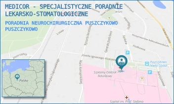 PORADNIA NEUROCHIRURGICZNA PUSZCZYKOWO - MEDICOR - SPECJALISTYCZNE PORADNIE LEKARSKO-STOMATOLOGICZNE - KRASZEWSKIEGO 11,  PUSZCZYKOWO